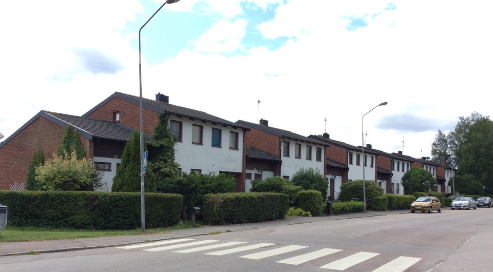 Det asymmetriska sadeltaket var en nyhet under 1950-talet. 