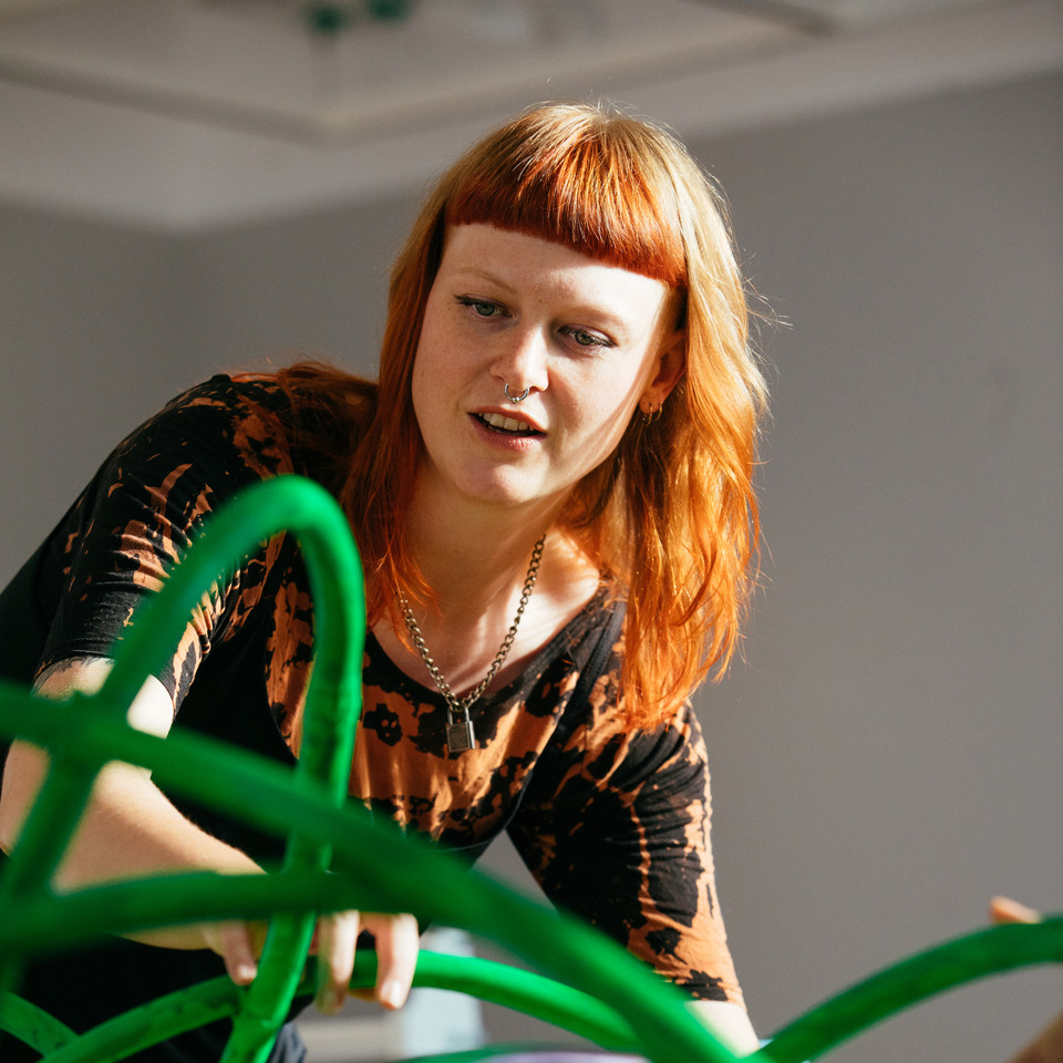 Andrea karlsén intendent i konstpedagogik på Växjö Konsthall